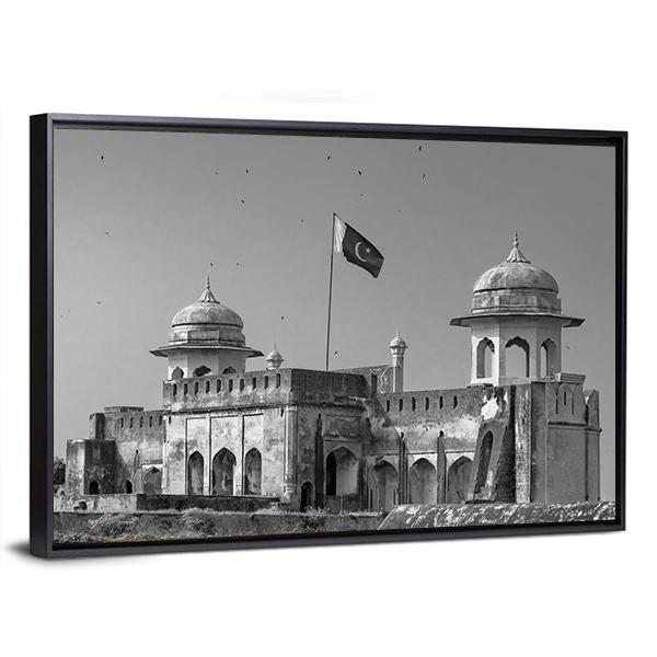 The Lahore Fort In Pakistan Canvas Wall Art-3 Horizontal-Gallery Wrap-25" x 16"-Tiaracle