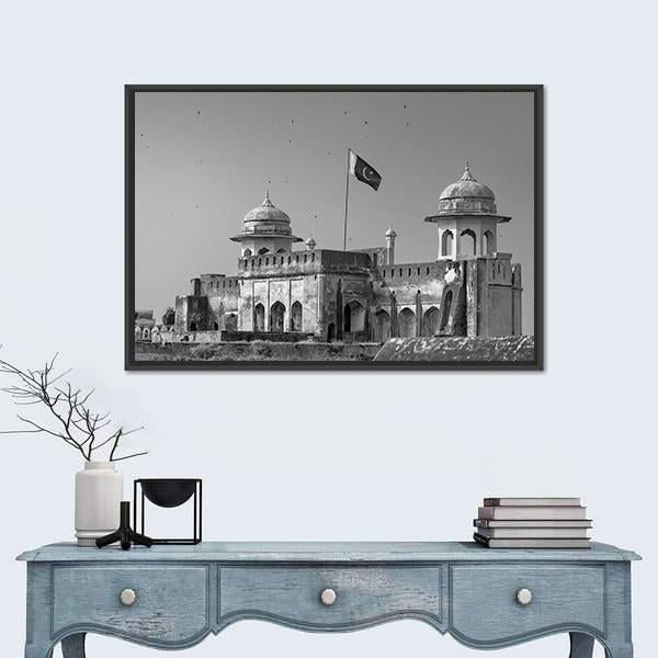 The Lahore Fort In Pakistan Canvas Wall Art-3 Horizontal-Gallery Wrap-25" x 16"-Tiaracle