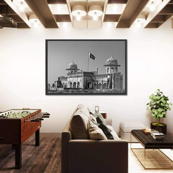 The Lahore Fort In Pakistan Canvas Wall Art-3 Horizontal-Gallery Wrap-25" x 16"-Tiaracle