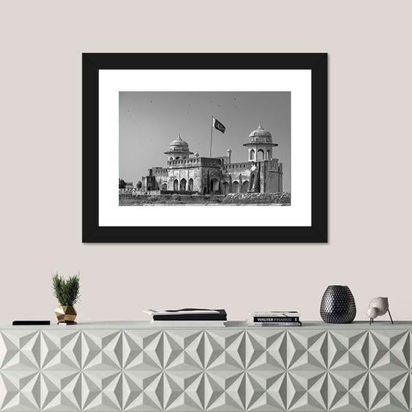 The Lahore Fort In Pakistan Canvas Wall Art-3 Horizontal-Gallery Wrap-25" x 16"-Tiaracle