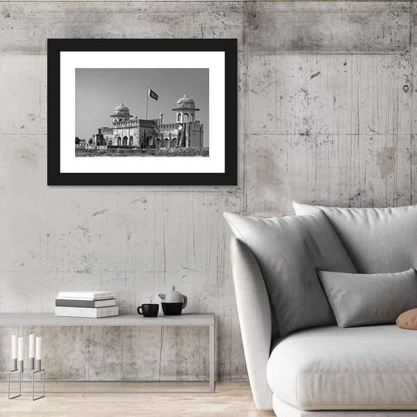 The Lahore Fort In Pakistan Canvas Wall Art-3 Horizontal-Gallery Wrap-25" x 16"-Tiaracle