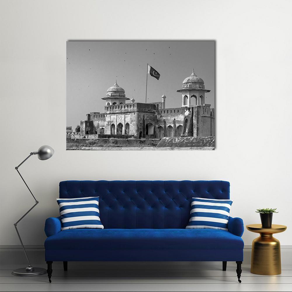 The Lahore Fort In Pakistan Canvas Wall Art-1 Piece-Gallery Wrap-48" x 32"-Tiaracle