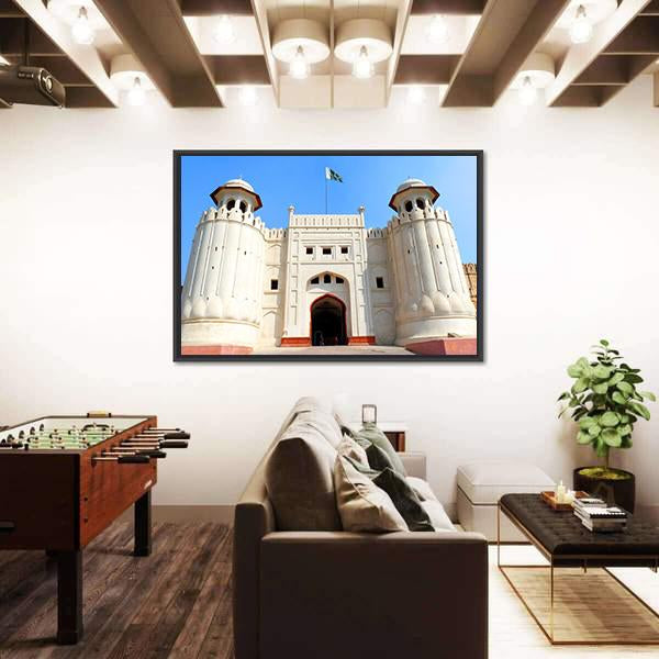 The Lahore Fort Pakistan Canvas Wall Art-3 Horizontal-Gallery Wrap-25" x 16"-Tiaracle