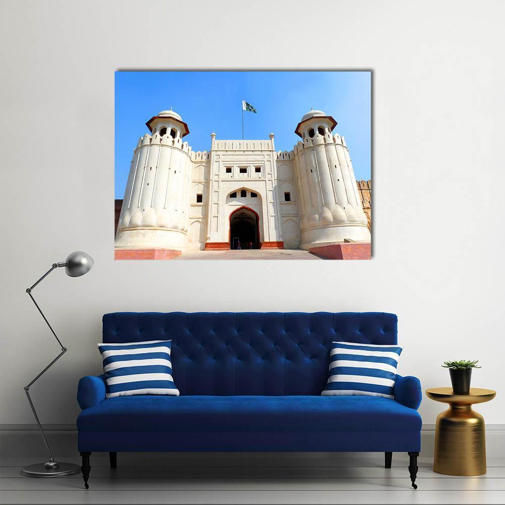 The Lahore Fort Pakistan Canvas Wall Art-1 Piece-Gallery Wrap-48" x 32"-Tiaracle