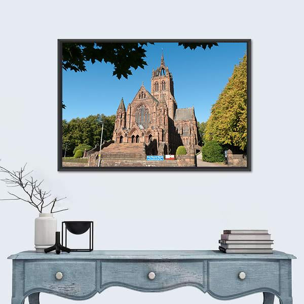 Thomas Coats Memorial Church Canvas Wall Art-3 Horizontal-Gallery Wrap-25" x 16"-Tiaracle
