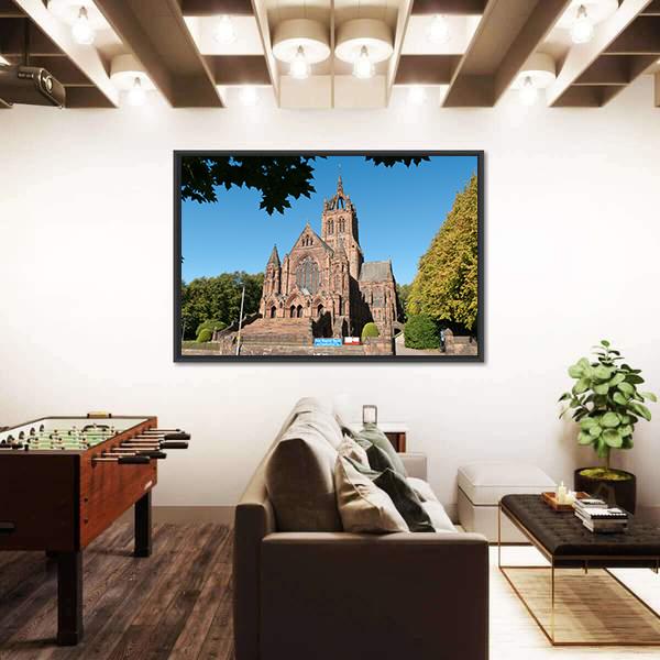 Thomas Coats Memorial Church Canvas Wall Art-3 Horizontal-Gallery Wrap-25" x 16"-Tiaracle