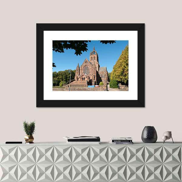 Thomas Coats Memorial Church Canvas Wall Art-3 Horizontal-Gallery Wrap-25" x 16"-Tiaracle