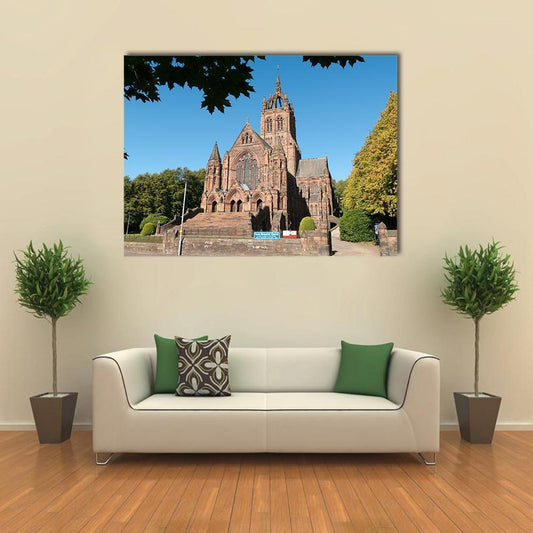 Thomas Coats Memorial Church Canvas Wall Art-1 Piece-Gallery Wrap-48" x 32"-Tiaracle