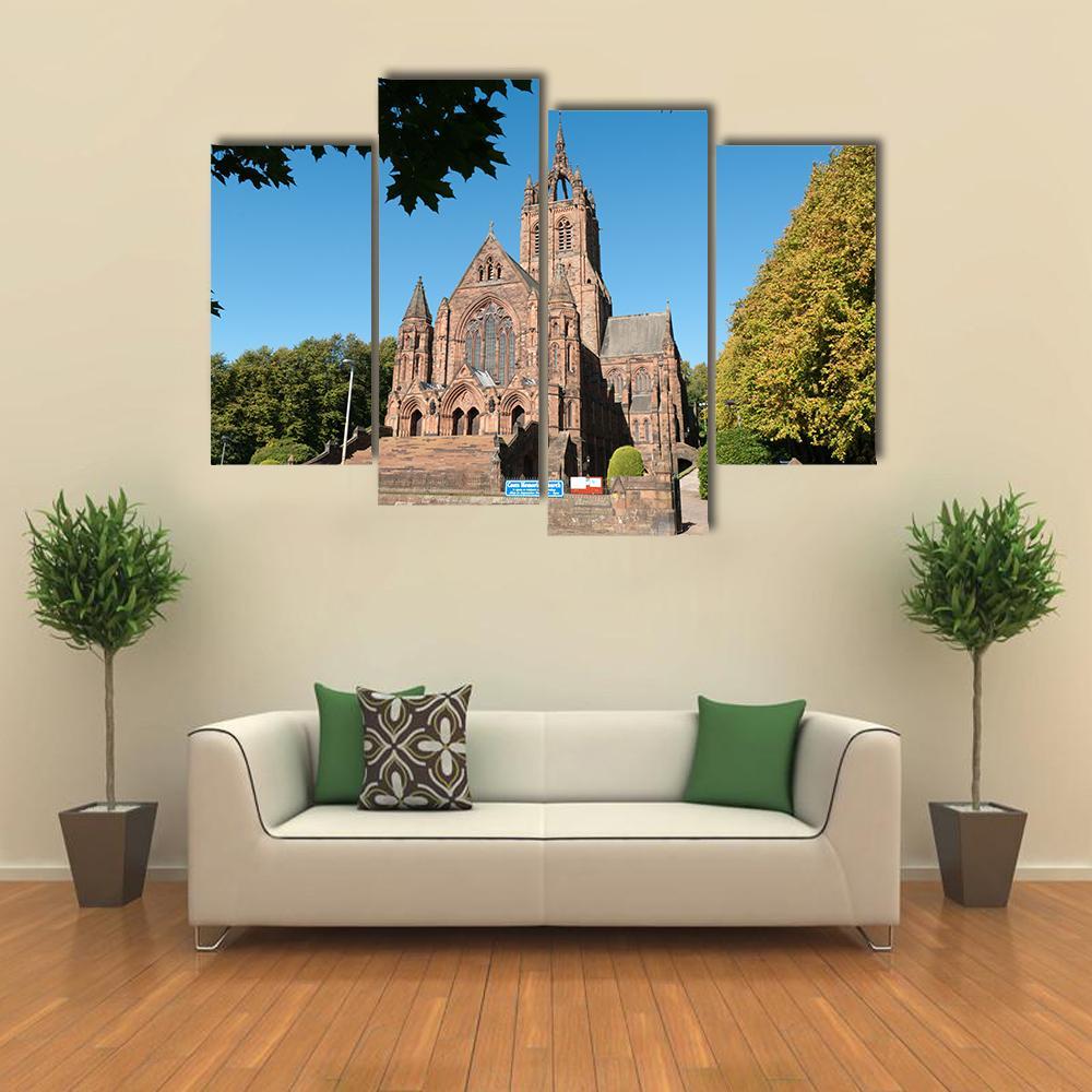 Thomas Coats Memorial Church Canvas Wall Art-4 Pop-Gallery Wrap-50" x 32"-Tiaracle