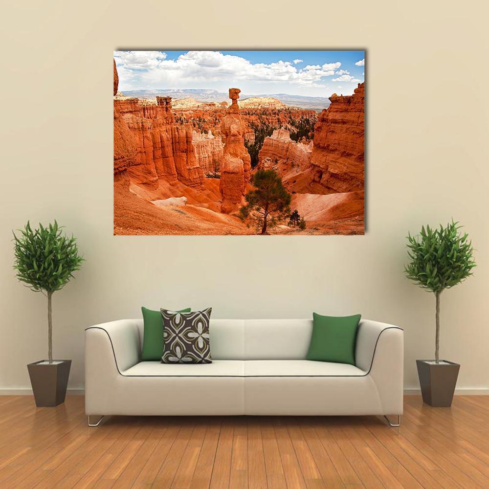 Thors Hammer Bryce Canyon Utah Canvas Wall Art-1 Piece-Gallery Wrap-48" x 32"-Tiaracle