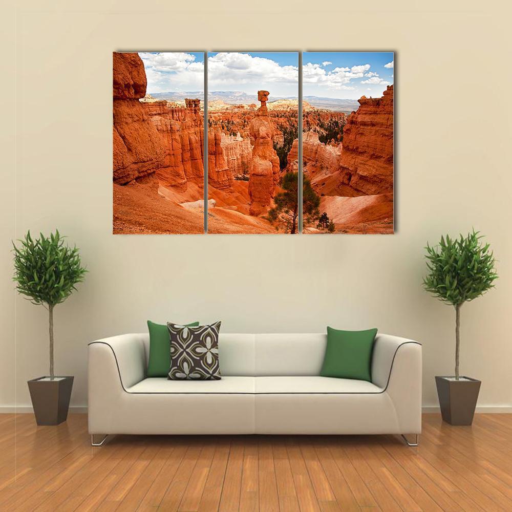 Thors Hammer Bryce Canyon Utah Canvas Wall Art-3 Horizontal-Gallery Wrap-37" x 24"-Tiaracle