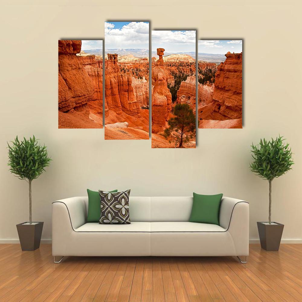 Thors Hammer Bryce Canyon Utah Canvas Wall Art-4 Pop-Gallery Wrap-50" x 32"-Tiaracle