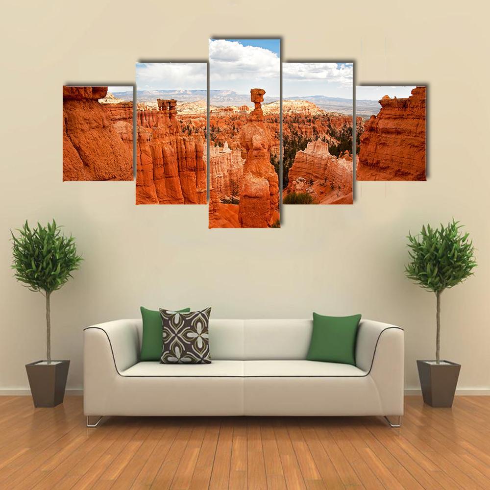 Thors Hammer Bryce Canyon Utah Canvas Wall Art-5 Star-Gallery Wrap-62" x 32"-Tiaracle