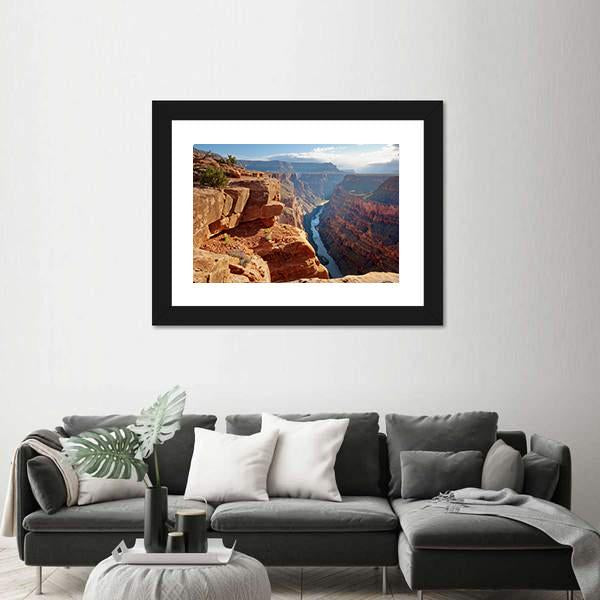 Toroweap Point Grand Canyon National Park Canvas Wall Art-1 Piece-Framed Print-20" x 16"-Tiaracle