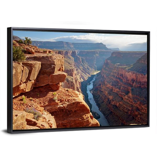 Toroweap Point Grand Canyon National Park Canvas Wall Art-3 Horizontal-Gallery Wrap-25" x 16"-Tiaracle