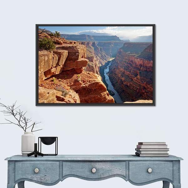 Toroweap Point Grand Canyon National Park Canvas Wall Art-3 Horizontal-Gallery Wrap-25" x 16"-Tiaracle