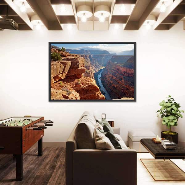 Toroweap Point Grand Canyon National Park Canvas Wall Art-3 Horizontal-Gallery Wrap-25" x 16"-Tiaracle