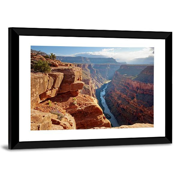 Toroweap Point Grand Canyon National Park Canvas Wall Art-3 Horizontal-Gallery Wrap-25" x 16"-Tiaracle