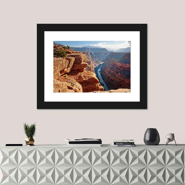 Toroweap Point Grand Canyon National Park Canvas Wall Art-3 Horizontal-Gallery Wrap-25" x 16"-Tiaracle