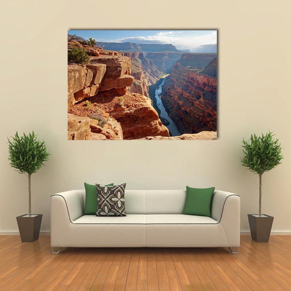 Toroweap Point Grand Canyon National Park Canvas Wall Art-1 Piece-Gallery Wrap-48" x 32"-Tiaracle