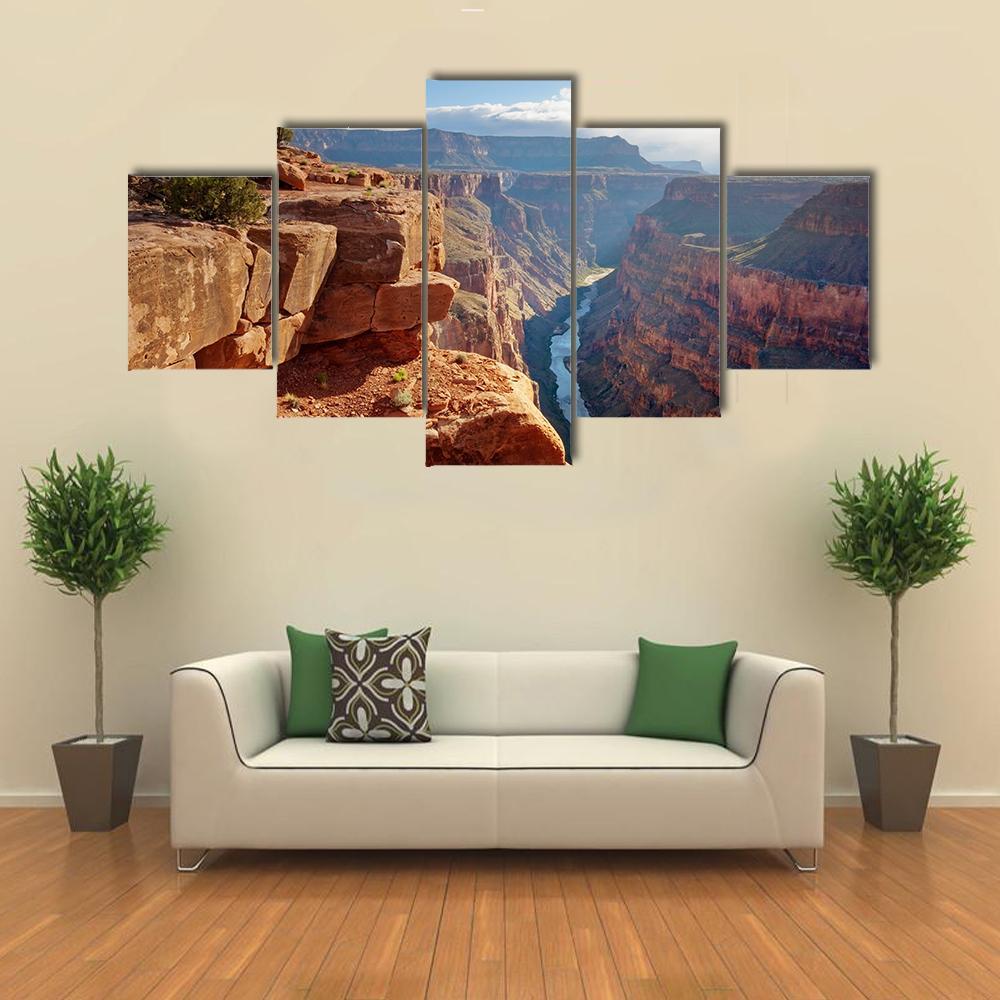 Toroweap Point Grand Canyon National Park Canvas Wall Art-5 Star-Gallery Wrap-62" x 32"-Tiaracle