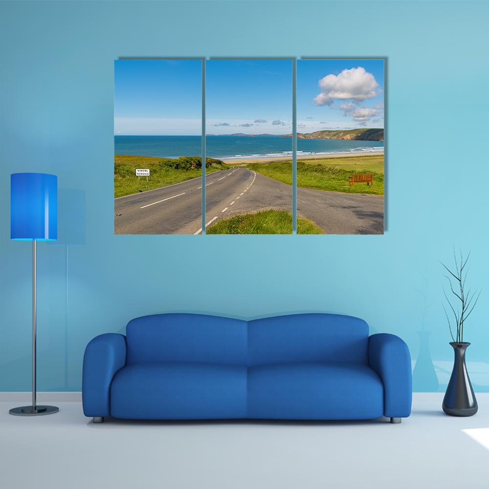 Towards Newgale Canvas Wall Art-3 Horizontal-Gallery Wrap-37" x 24"-Tiaracle
