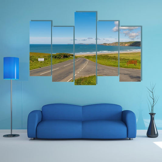 Towards Newgale Canvas Wall Art-5 Pop-Gallery Wrap-47" x 32"-Tiaracle