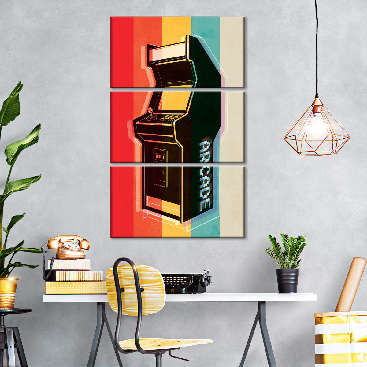 ریٹرو آرکیڈ وال آرٹ