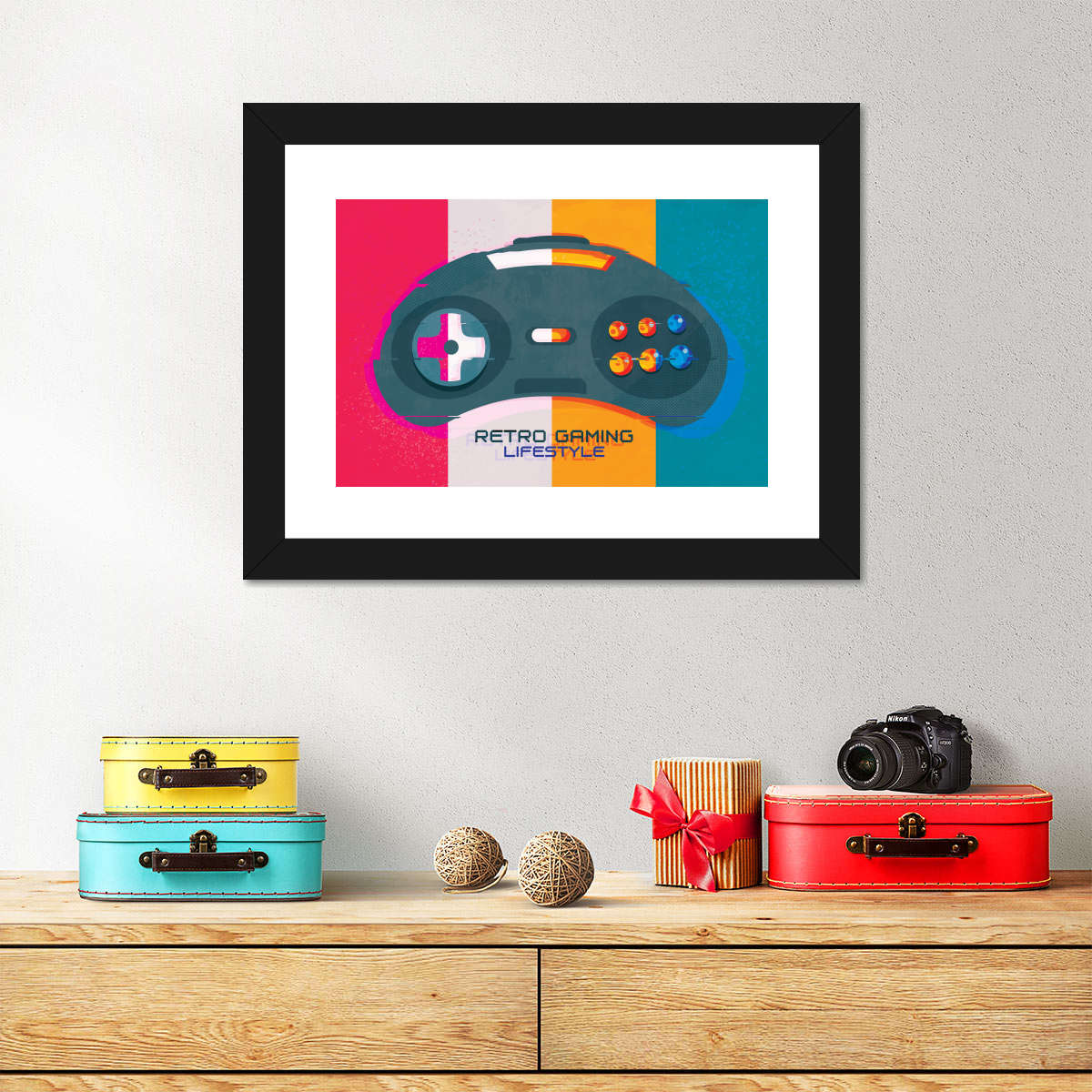 Retro Gaming Lifestyle Wandkunst
