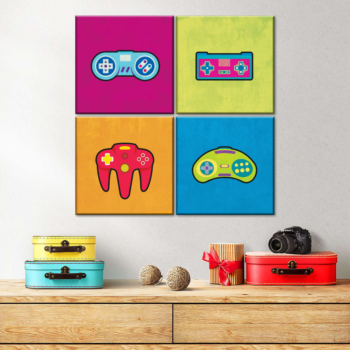 Popstil -Controller Wandkunst