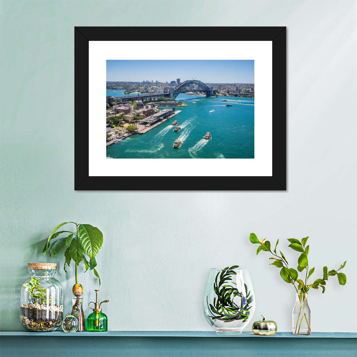 Blick auf die Wandkunst von Sydney Cove