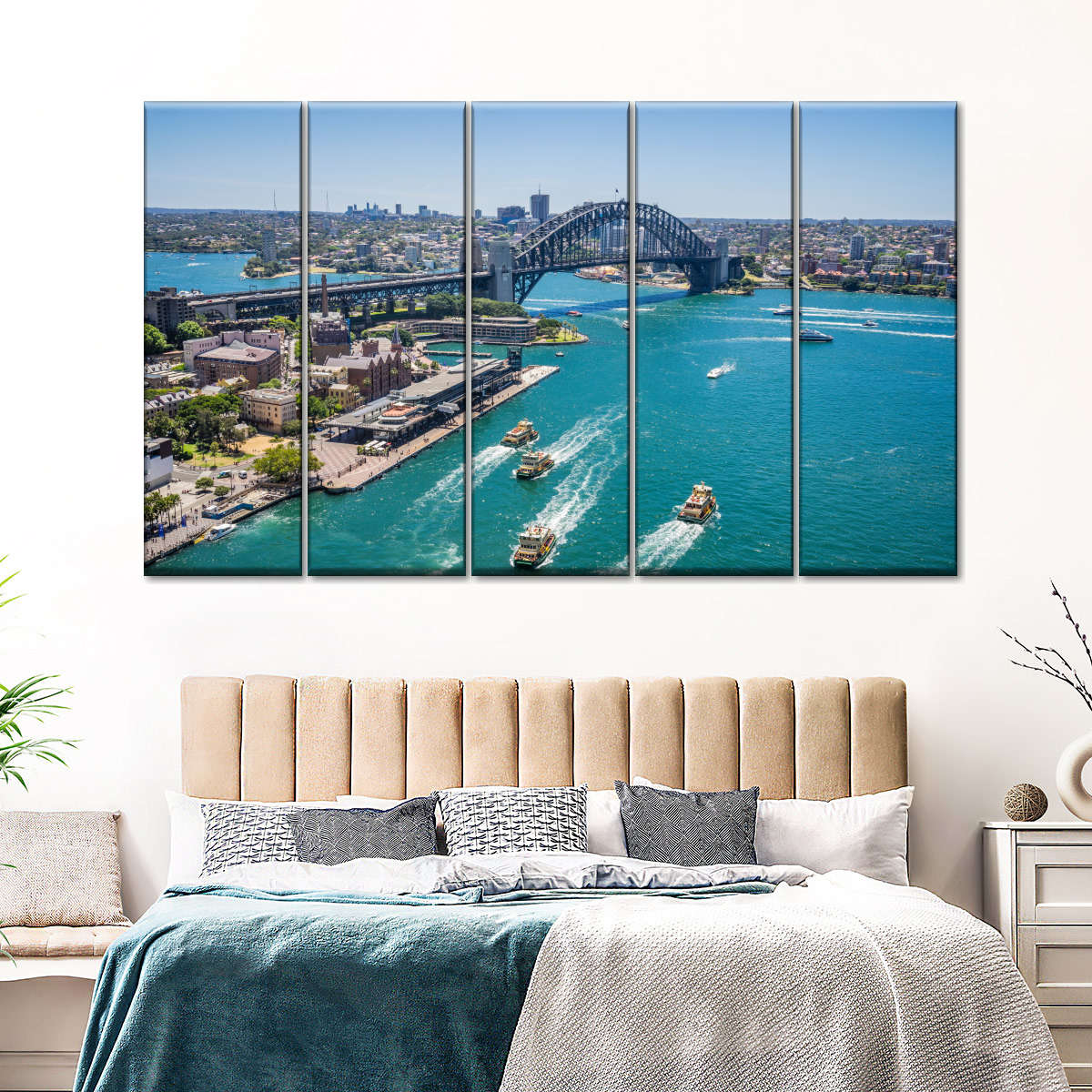 Blick auf die Wandkunst von Sydney Cove