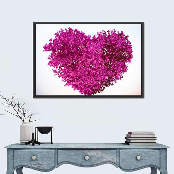 Tree Of Love Canvas Wall Art-3 Horizontal-Gallery Wrap-25" x 16"-Tiaracle