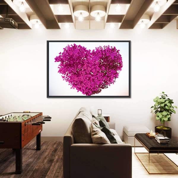 Tree Of Love Canvas Wall Art-3 Horizontal-Gallery Wrap-25" x 16"-Tiaracle