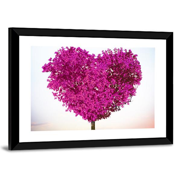 Tree Of Love Canvas Wall Art-3 Horizontal-Gallery Wrap-25" x 16"-Tiaracle