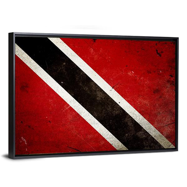 Trinidad & Tobago Flag Canvas Wall Art-3 Horizontal-Gallery Wrap-25" x 16"-Tiaracle