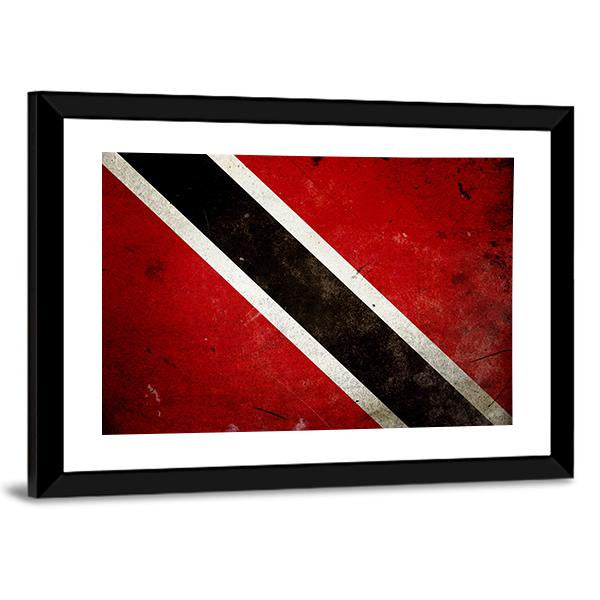 Trinidad & Tobago Flag Canvas Wall Art-3 Horizontal-Gallery Wrap-25" x 16"-Tiaracle