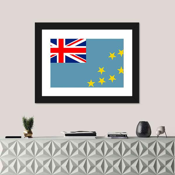 Tuvalu Flag Canvas Wall Art-3 Horizontal-Gallery Wrap-25" x 16"-Tiaracle