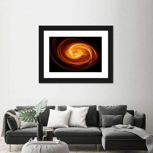 Twisted Quasar Black Hole Canvas Wall Art-1 Piece-Framed Print-20" x 16"-Tiaracle