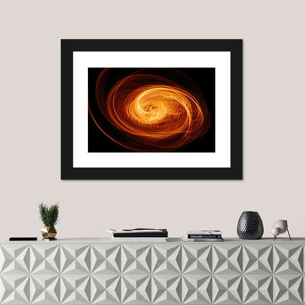 Twisted Quasar Black Hole Canvas Wall Art-3 Horizontal-Gallery Wrap-25" x 16"-Tiaracle