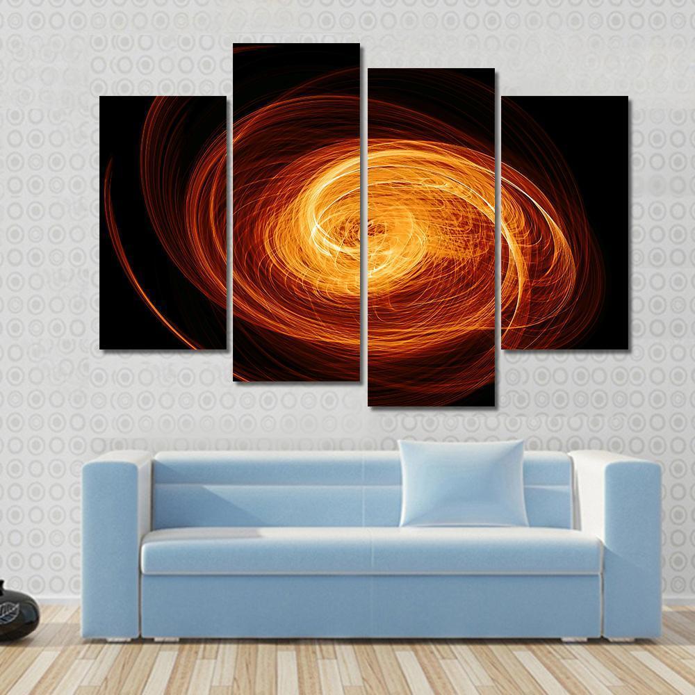 Twisted Quasar Black Hole Canvas Wall Art-4 Pop-Gallery Wrap-50" x 32"-Tiaracle