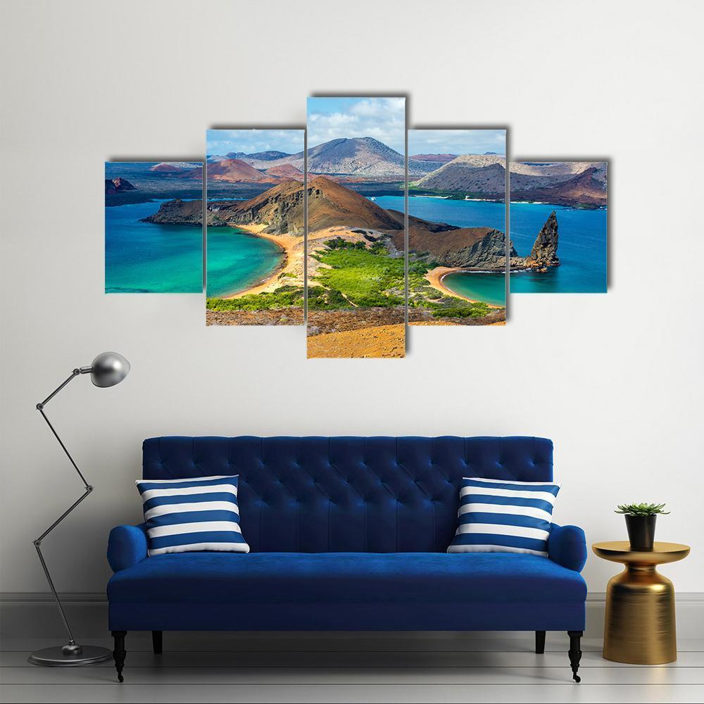Bartolome Island Ecuador Canvas Wall Art-5 Star-Gallery Wrap-62" x 32"-Tiaracle