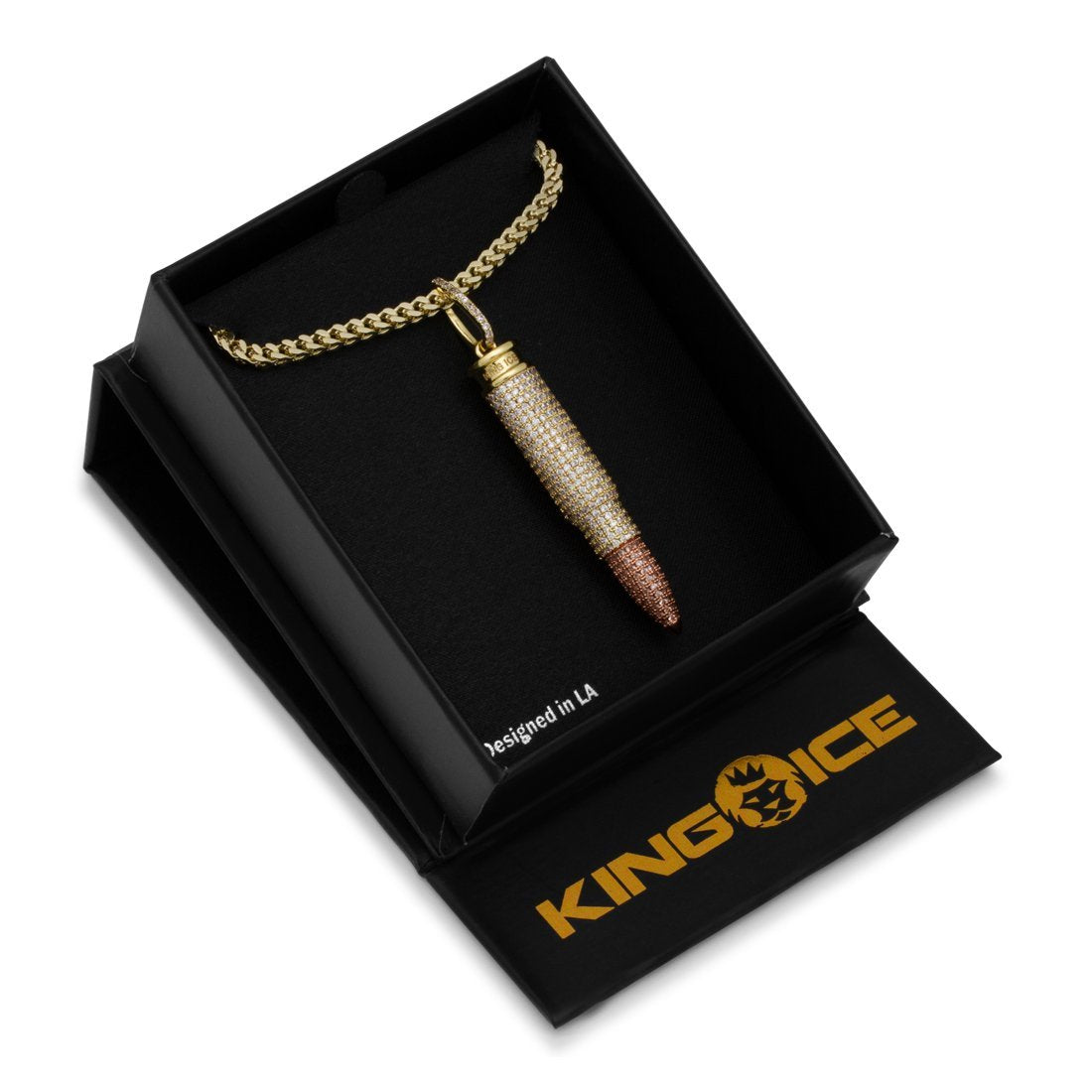 Two-Tone .223 Caliber Bullet Necklace