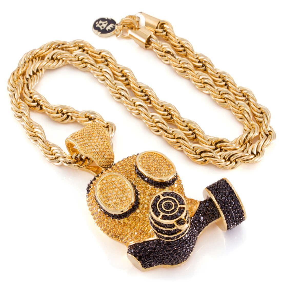 Two-Tone Gas Mask Necklace