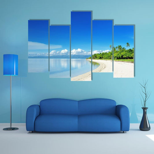 Uninhabited Island At Philippines Canvas Wall Art-5 Pop-Gallery Wrap-47" x 32"-Tiaracle