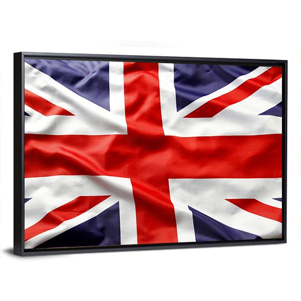 Union Jack Flag Canvas Wall Art-3 Horizontal-Gallery Wrap-25" x 16"-Tiaracle