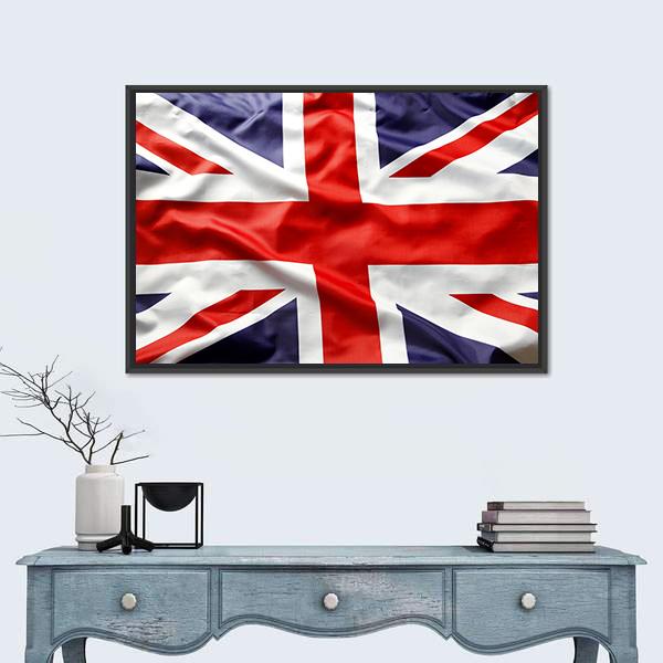 Union Jack Flag Canvas Wall Art-3 Horizontal-Gallery Wrap-25" x 16"-Tiaracle