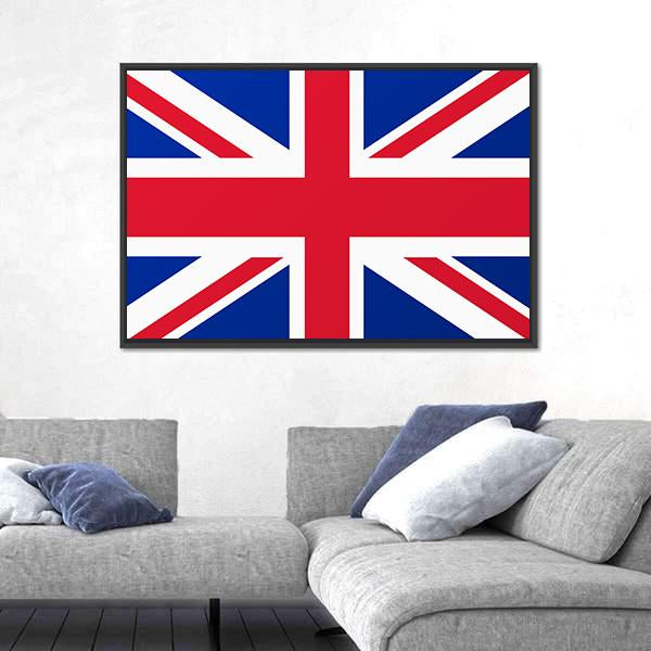 United Kingdom Flag Canvas Wall Art-3 Horizontal-Gallery Wrap-25" x 16"-Tiaracle