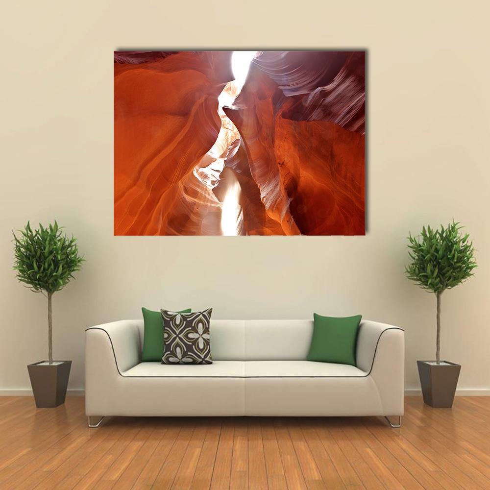 Upper Antelope Canyon Canvas Wall Art-1 Piece-Gallery Wrap-48" x 32"-Tiaracle