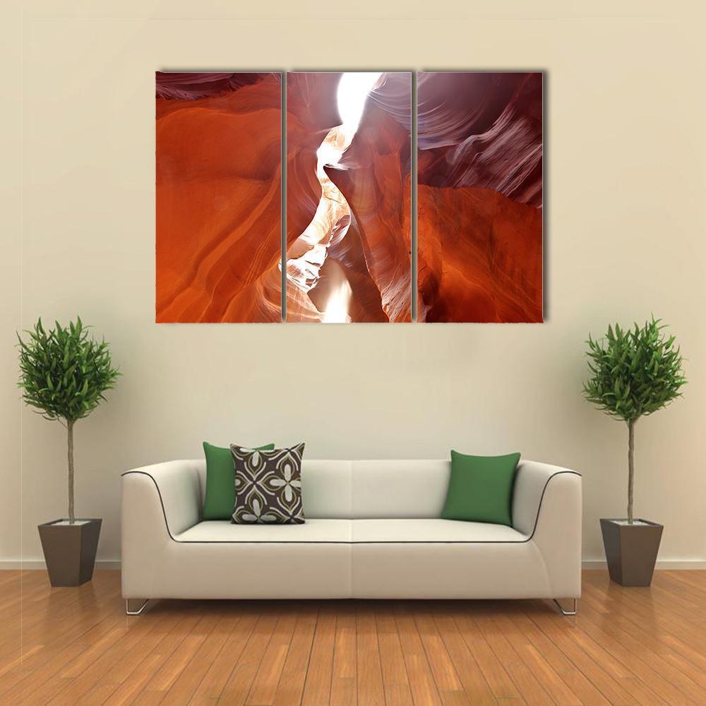 Upper Antelope Canyon Canvas Wall Art-3 Horizontal-Gallery Wrap-37" x 24"-Tiaracle